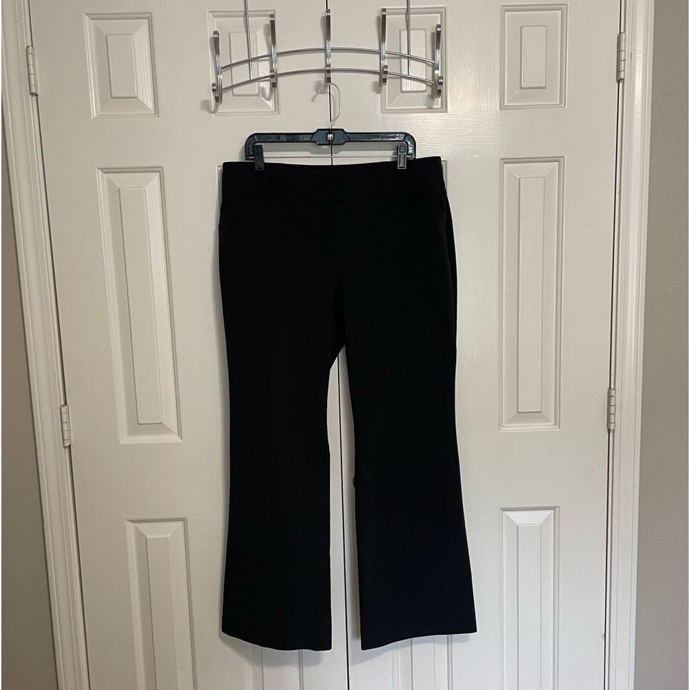 New York & Co 7th Ave Suiting Collection Women’s Black Bootcut Slacks, size 16 R